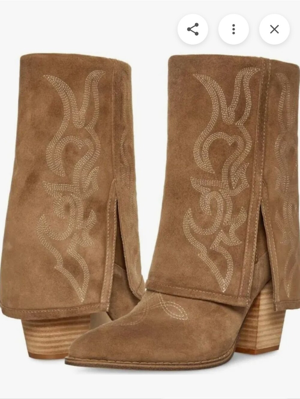 Steve Madden Suede Boots - Taupe Women’s Boots-sz 7.5 - Picture 3 of 3